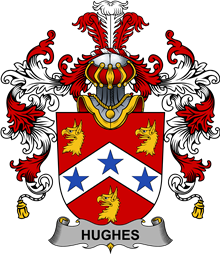 Irish Family Coat of Arms (v.25b) Hughes