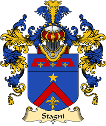 Italian Family Coat of Arms (v.25a) Stagni