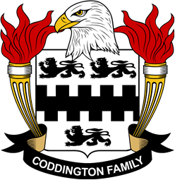 Coat of arms used by the Coddington family in the United States of America