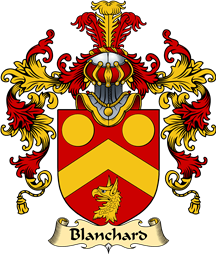 English Family Coat of Arms (v.25) Blanchard