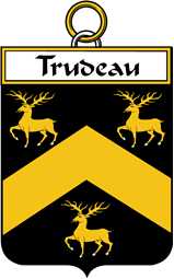 French Coat of Arms Badge for Trudeau or Trudon