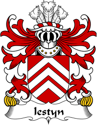 Welsh Coat of Arms for Iestyn (FARCHOG, ruler of Glamorgan)