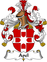 German Wappen Coat of Arms for Apel