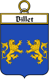 French Coat of Arms Badge for Billet