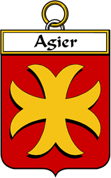 French Coat of Arms Badge for Agier
