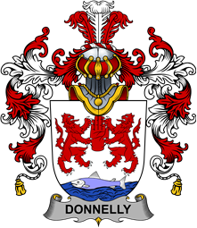 Irish Family Coat of Arms (v.25b) Donnelly or O