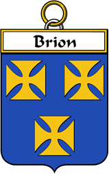 French Coat of Arms Badge for Brion