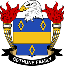 Coat of arms used by the Bethune family in the United States of America