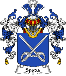 Italian Family Coat of Arms (v.25b) Spada