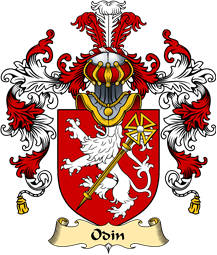 English Family Coat of Arms (v.25) Odin or Odo