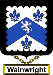 English Coat of Arms Shield Badge for Wainwright