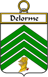 French Coat of Arms Badge for Delorme