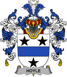 Irish Family Coat of Arms (v.25b) Hoyle or McIlhoyle
