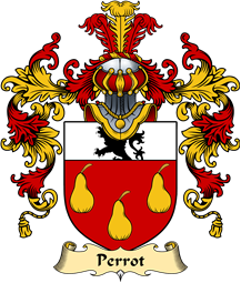 Welsh Family Coat of Arms (v.25) Perrot (of Haroldston, Pembrokeshire)