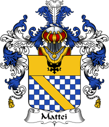 Italian Family Coat of Arms (v.25b) Mattei