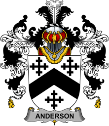 Irish Family Coat of Arms (v.25b) Anderson