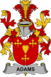 Irish Coat of Arms for Adams