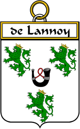 French Coat of Arms Badge for de Lannoy (Lannoy de)