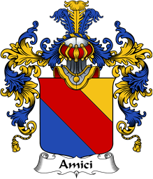 Italian Family Coat of Arms (v.25b) Amici