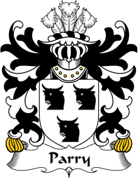 Welsh Coat of Arms for Parry (of Llandygwydd, Cardiganshire)