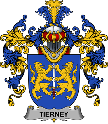 Irish Family Coat of Arms (v.25b) Tierney or O