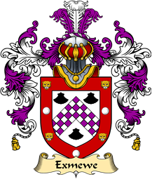 Welsh Family Coat of Arms (v.25) Exmewe (of Ruthin, Denbighshire)