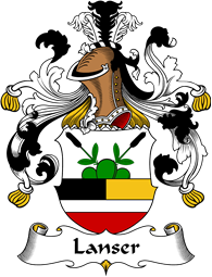 German Wappen Coat of Arms for Lanser