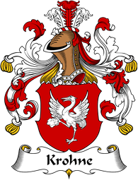 German Wappen Coat of Arms for Krohne