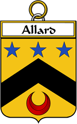 French Coat of Arms Badge for Allard