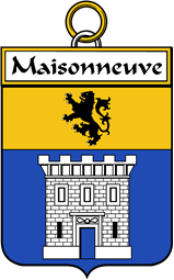 French Coat of Arms Badge for Maisonneuve
