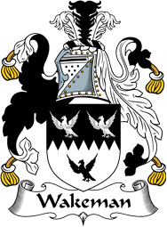 English Coat of Arms for the family Wakeman