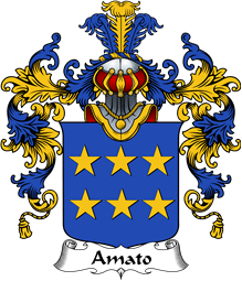 Italian Family Coat of Arms (v.25b) Amato