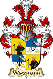 v.23 Coat of Family Arms from Germany for Wagemann