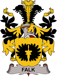 Coat of arms used by the Danish family Falk