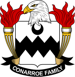 Coat of arms used by the Conarroe family in the United States of America