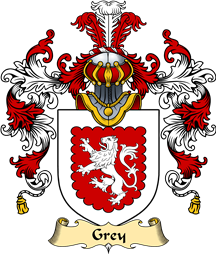 Welsh Family Coat of Arms (v.25) Grey (or Gray- lords of Powys)