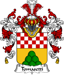Italian Family Coat of Arms (v.25b) Tomasetti