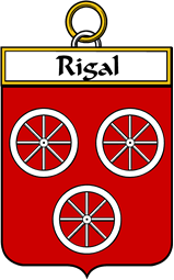 French Coat of Arms Badge for Rigal