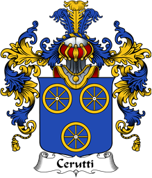 Italian Family Coat of Arms (v.25b) Cerruti