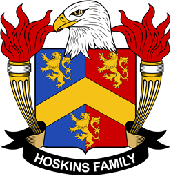 Coat of arms used by the Hoskins family in the United States of America