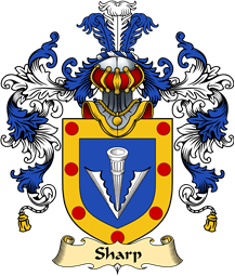 English Family Coat of Arms (v.25) Sharp