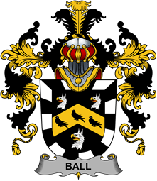Irish Family Coat of Arms (v.25b) Ball