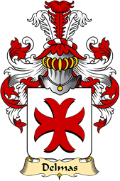 French Family Coat of Arms (v.23) for Delmas