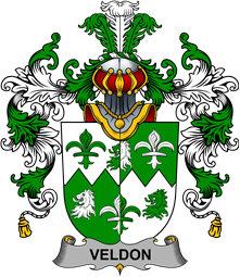 Irish Family Coat of Arms (v.25b) Veldon