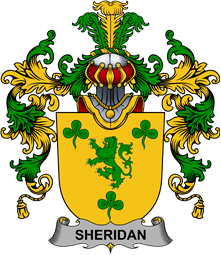 Irish Family Coat of Arms (v.25b) Sheridan