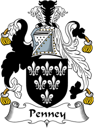 English Coat of Arms for the family Penney