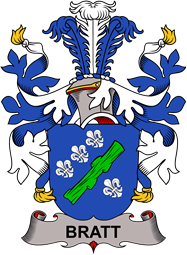 Coat of arms used by the Danish family Bratt