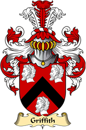 Welsh Family Coat of Arms (v.23) for Griffith (of Penrhyn, descended from Gwilym )