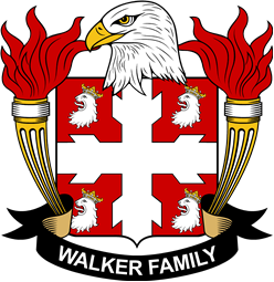 Coat of arms used by the Walker family in the United States of America