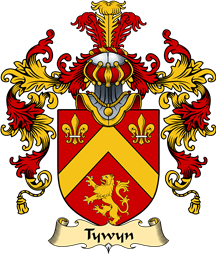 Welsh Family Coat of Arms (v.25) Tywyn (lords of Tywyn, Ferwig, Cardiganshire)